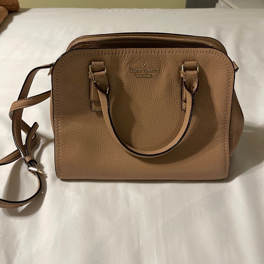 tan kate spade medium tote